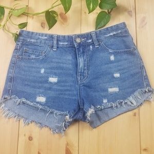 Free People | Distressed Denim Jean Shorts